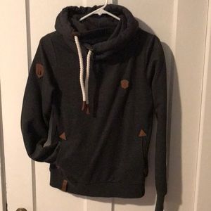 Naketano sweatshirt with faux  leather details